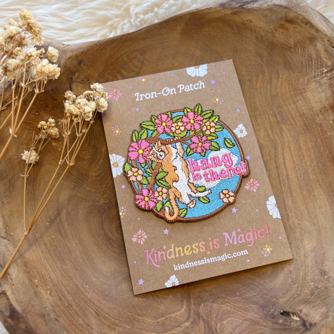 Hang in There Kitten Patch - Premium Patch from Kindness is Magic - Just $6! Shop now at Pat's Monograms