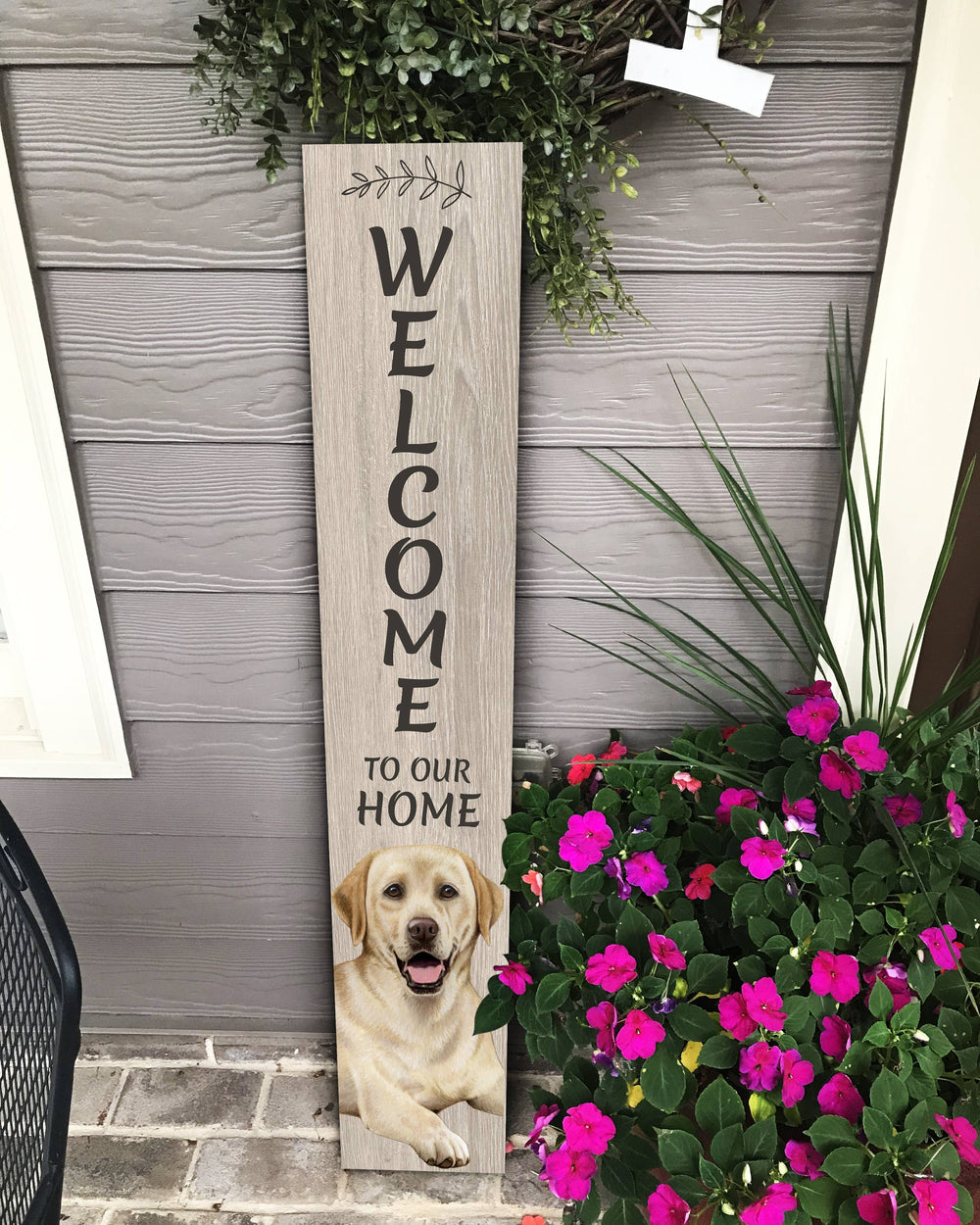 Lab, yellow Welcome sign - Premium  from E&S Pets - Just $39.99! Shop now at Pat's Monograms