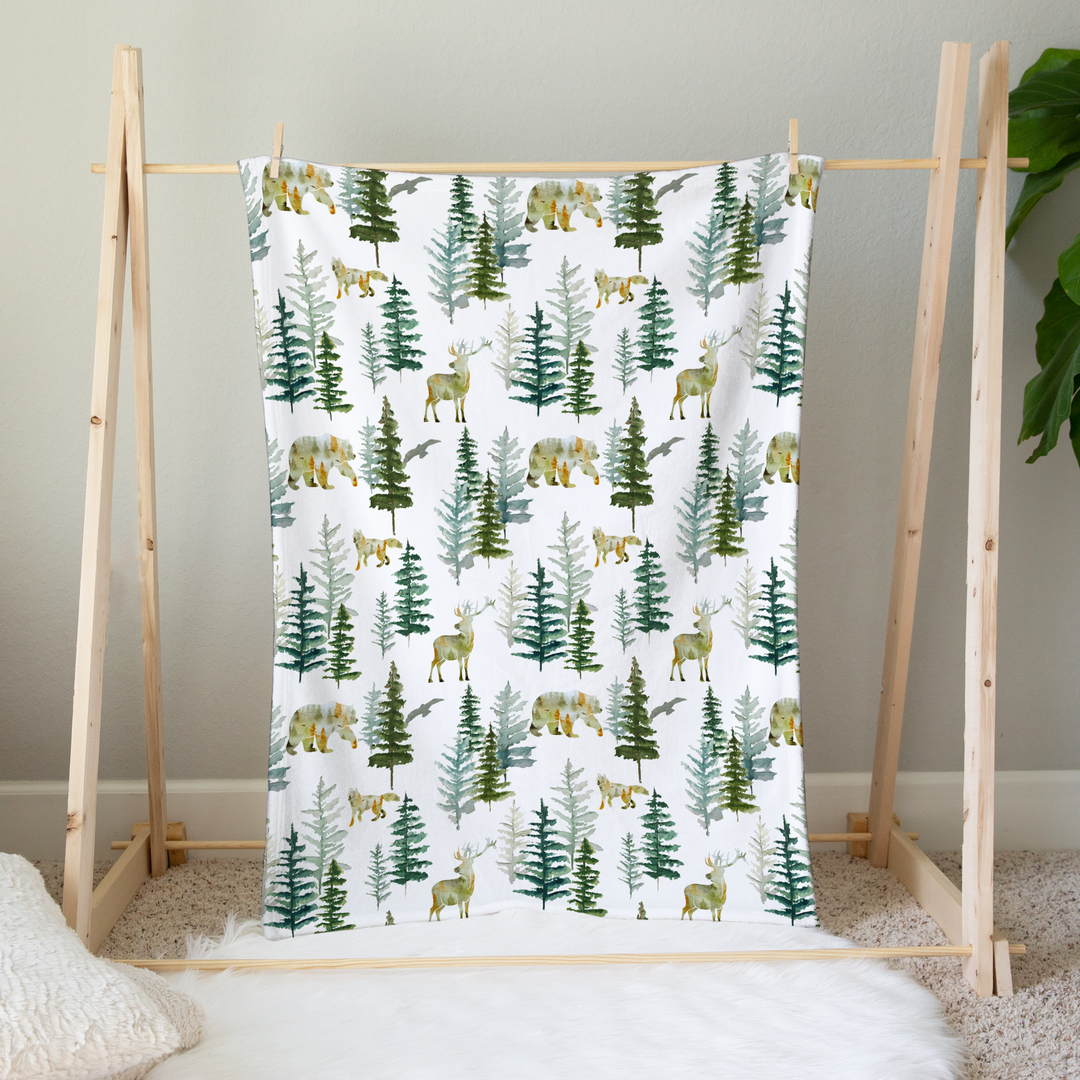 Baby & Toddler Minky Blanket - In The Woods - Premium Baby Accessories from Honey Lemonade - Just $36.95! Shop now at Pat's Monograms