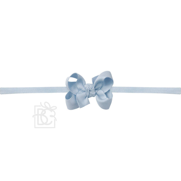 1/4" PANTYHOSE HEADBAND W/SIGNATURE GROSGRAIN BOW - Premium Baby Accessories from Beyond Creations, LLC - Just $12! Shop now at Pat's Monograms