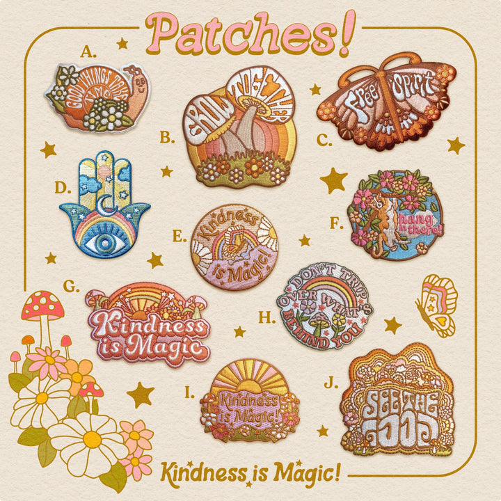 Patches - Iron On Patches - Embroidered Patches - Kindness i - Premium Patch from Kindness is Magic - Just $5.95! Shop now at Pat's Monograms