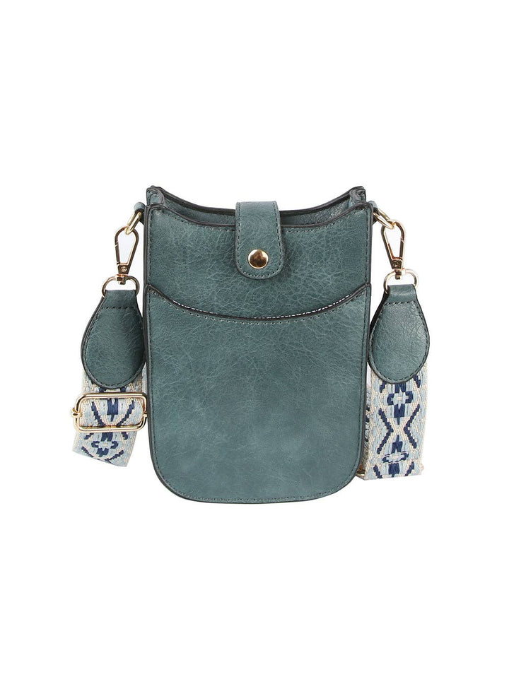 Woven Strap Accented Crossbody Sling - Premium handbag from Handbag Factory Corp - Just $29.95! Shop now at Pat's Monograms