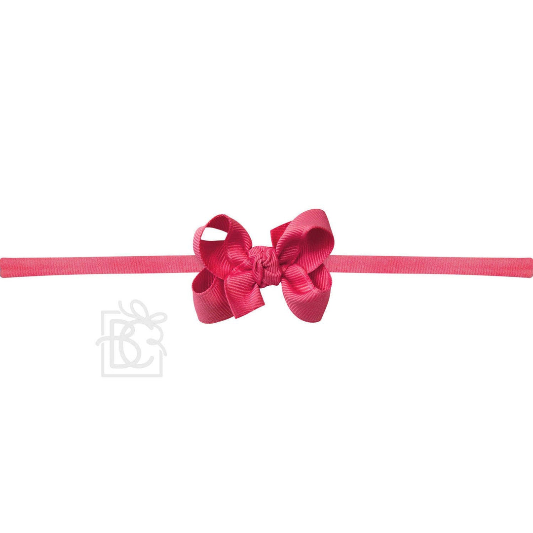 1/4" PANTYHOSE HEADBAND W/SIGNATURE GROSGRAIN BOW - Premium Baby Accessories from Beyond Creations, LLC - Just $10.95! Shop now at Pat's Monograms