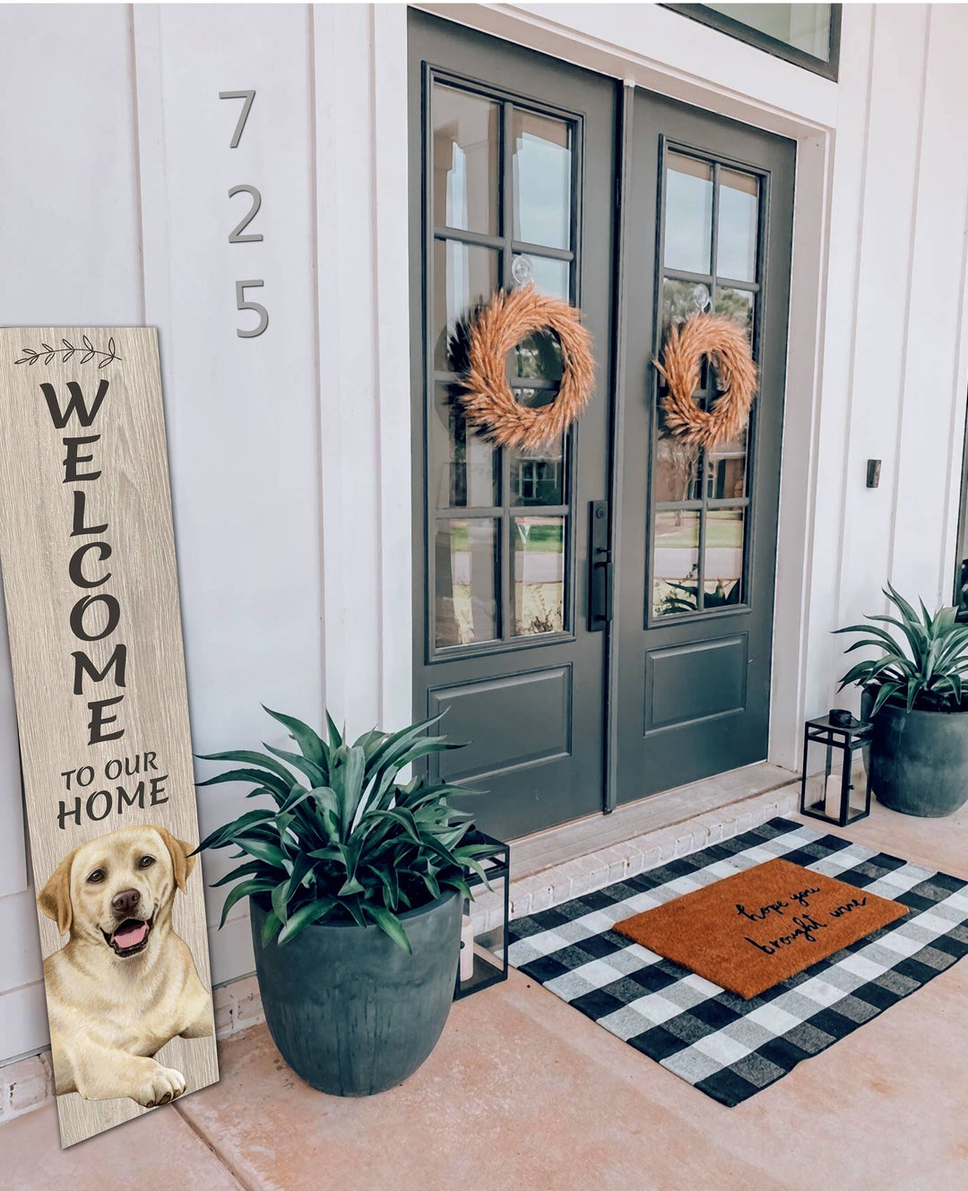 Lab, yellow Welcome sign - Premium  from E&S Pets - Just $39.99! Shop now at Pat's Monograms