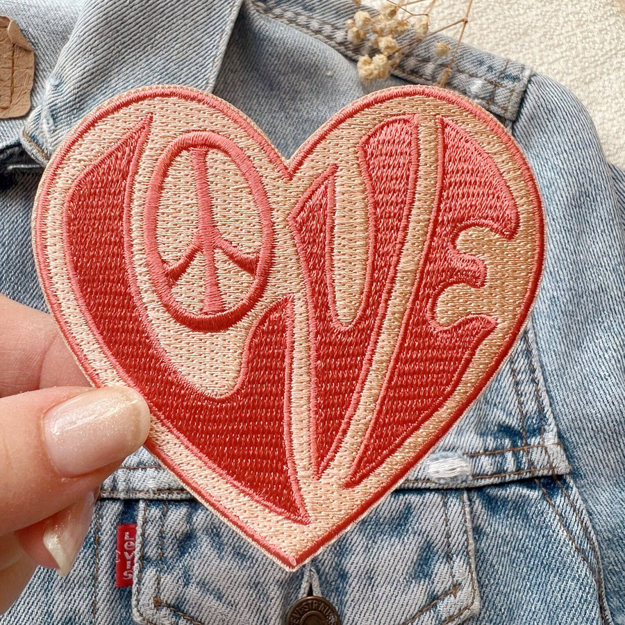 Love 70s Retro Heart Patch - Premium Patch from Kindness is Magic - Just $5.95! Shop now at Pat's Monograms