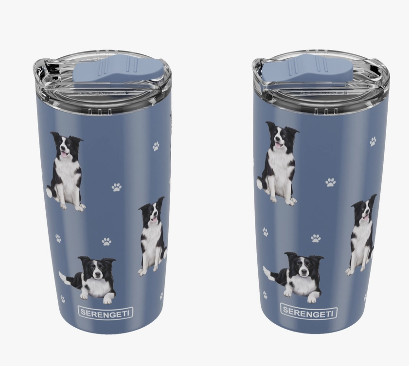 Border Collie SERENGETI Ultimate 3D Tumbler - Stainless Steel - Premium Tumblers from E&S Pets - Just $27.95! Shop now at Pat's Monograms