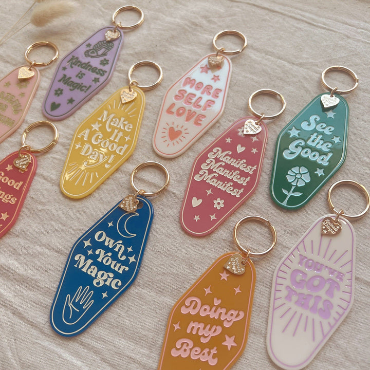 Inspirational Motel Keychains - All Quotes - Premium keychain from Kindness is Magic - Just $8.95! Shop now at Pat's Monograms