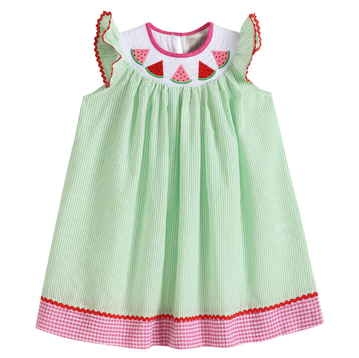 Lil Cactus - Green Gingham Watermelon Smocked Dress - Premium Baby & Toddler Dresses from Lil Cactus - Just $32.95! Shop now at Pat's Monograms