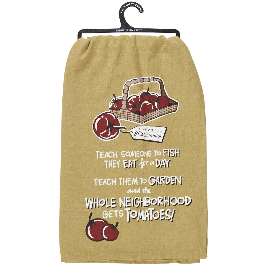 Gets Tomatoes Kitchen Towel - Premium Kitchen Towel from Primitives by Kathy - Just $9.95! Shop now at Pat's Monograms