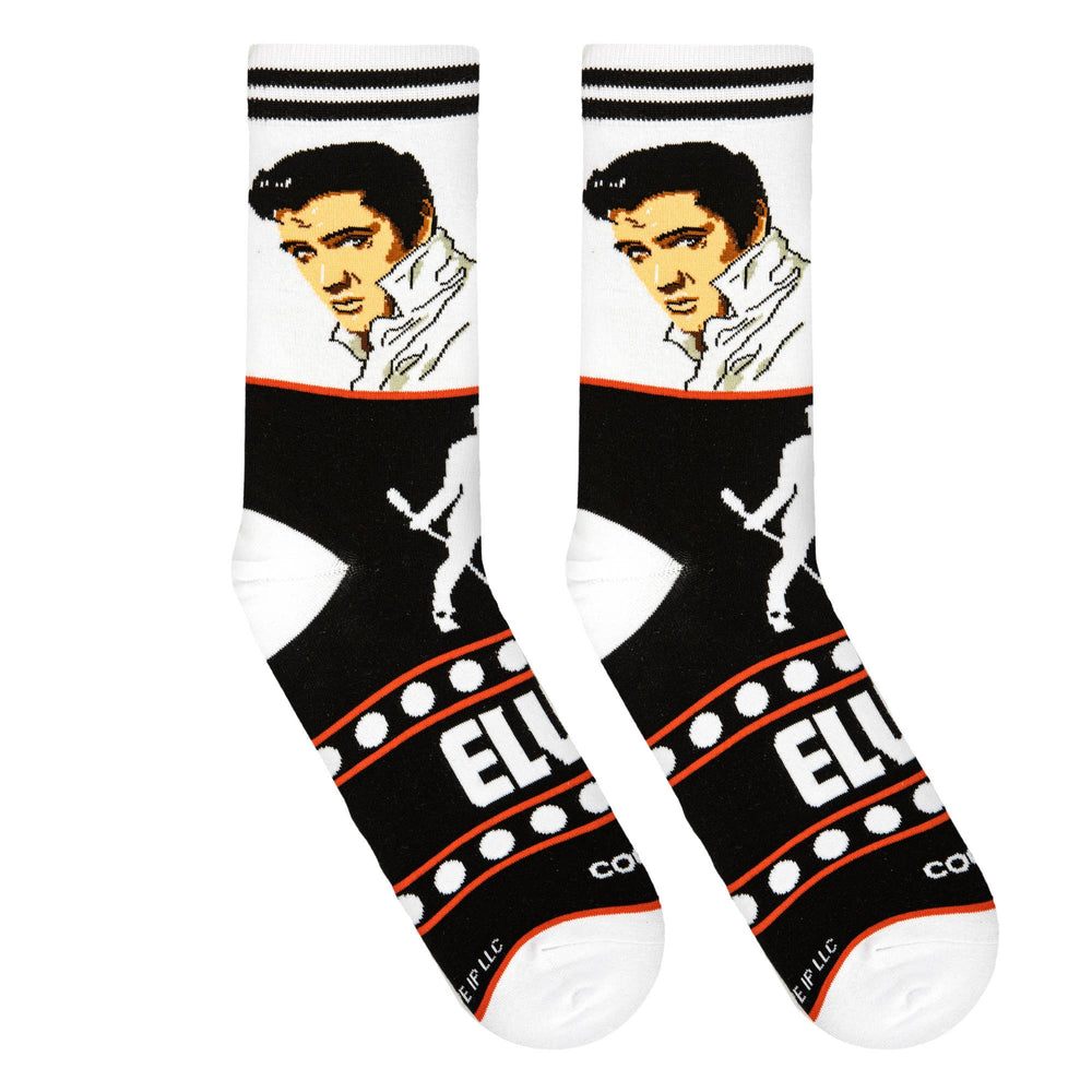 Elvis Glam - Mens Crew Folded - Premium socks from Cool Socks - Just $11.95! Shop now at Pat's Monograms