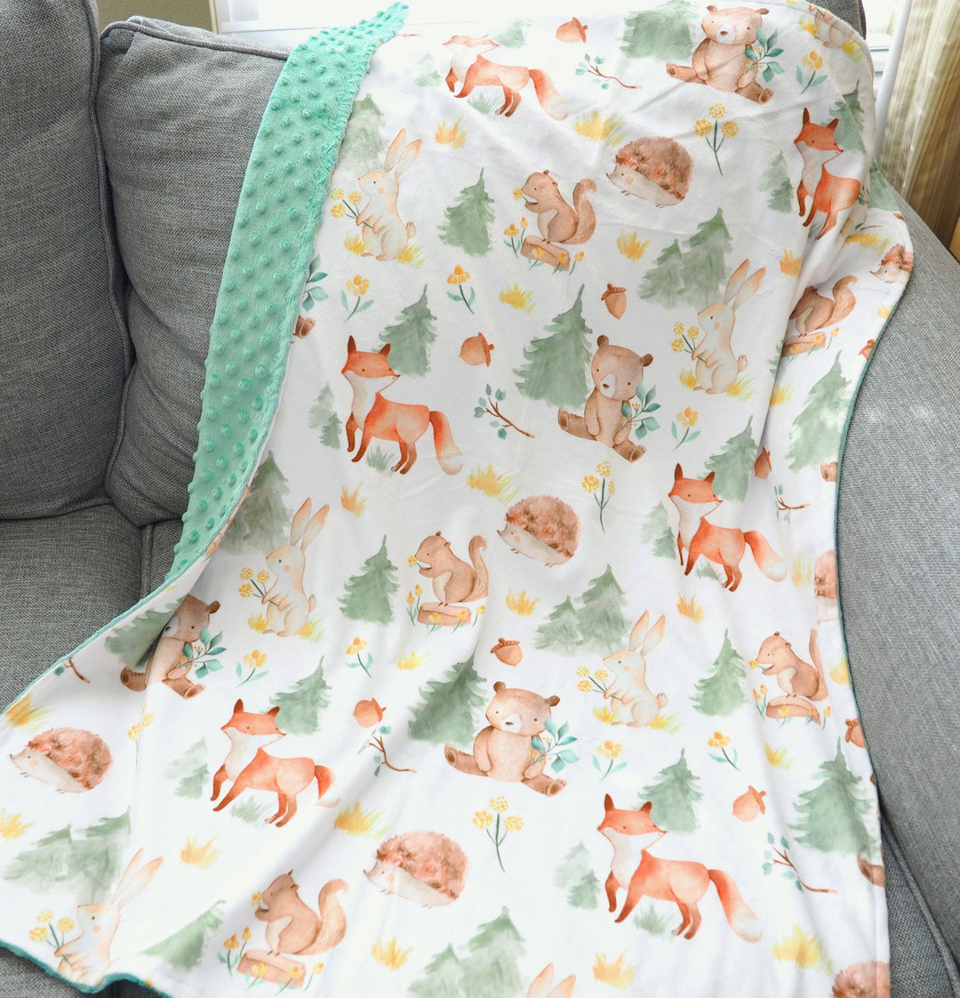 Baby & Toddler Minky Blanket - Forest Friends - Premium  from Honey Lemonade - Just $36! Shop now at Pat's Monograms