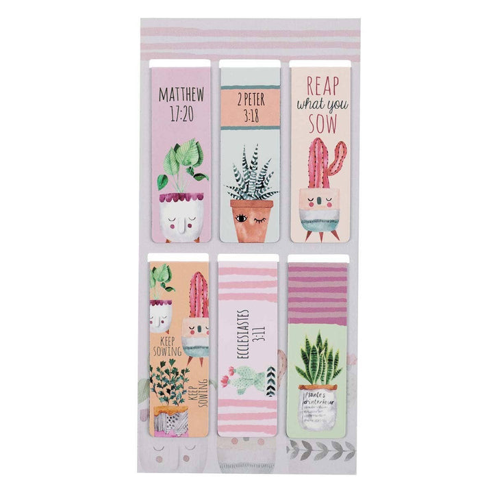 Succulent Garden Magnetic Bookmark Set - Premium Books and Devotionals from Christian Art Gifts - Just $4.95! Shop now at Pat's Monograms