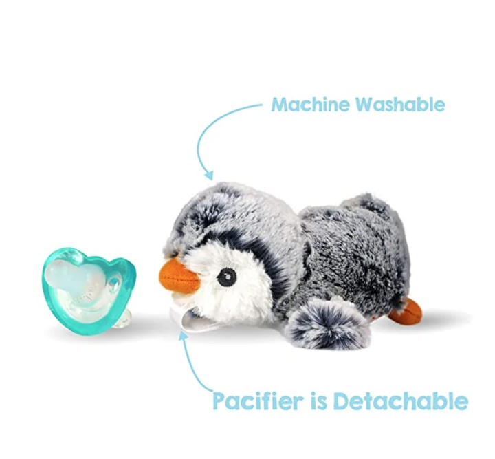 RaZbuddy Ethan Penguin Paci/Teether Holder - Premium Baby Soothers from RaZbaby - Just $13.99! Shop now at Pat's Monograms