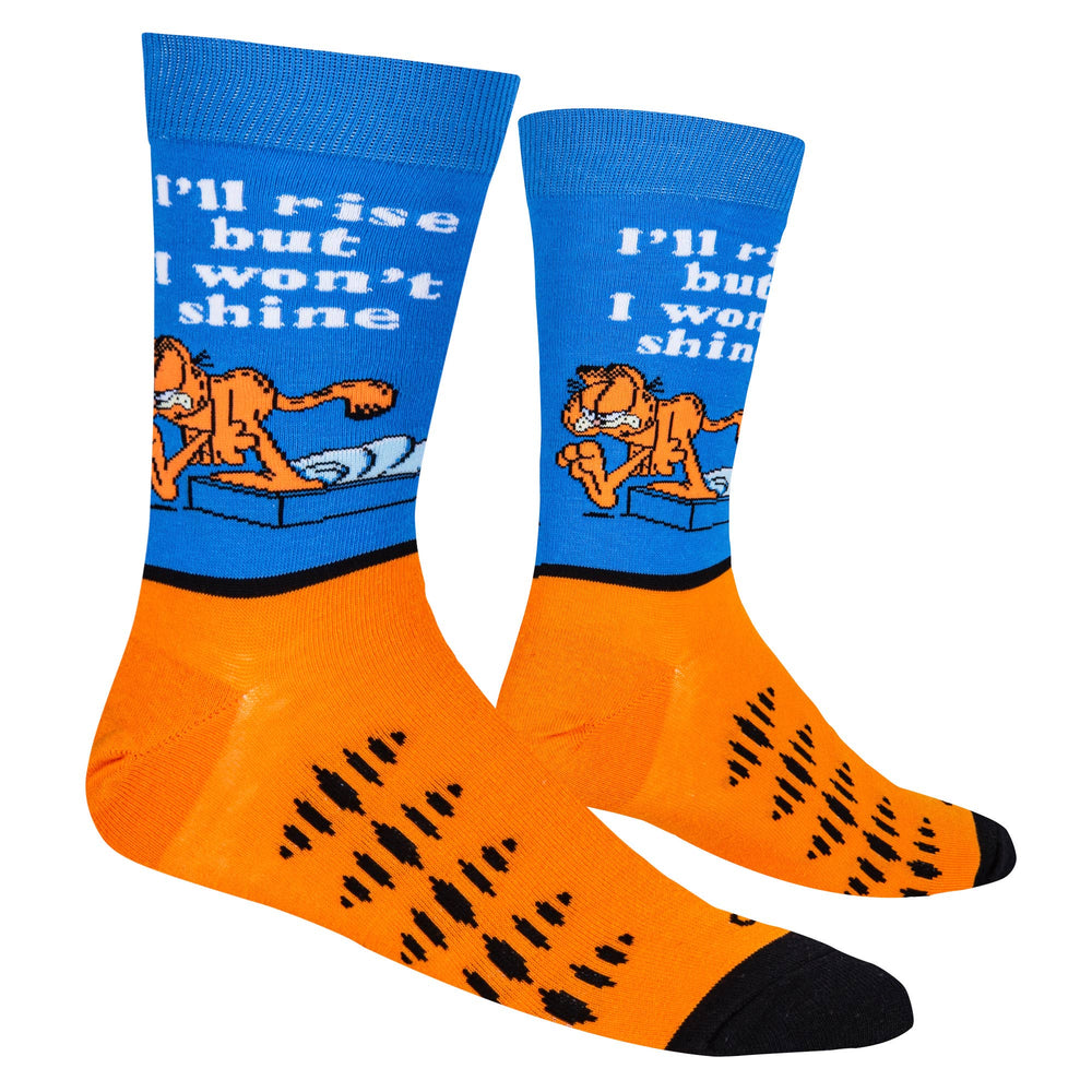 Garfield Rise & Shine - Mens Crew Folded - Premium Socks from Cool Socks - Just $11.95! Shop now at Pat's Monograms