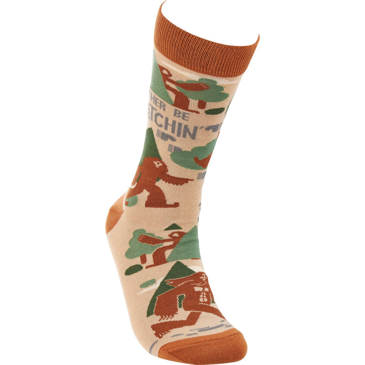 I'd Rather Be Squatchin' Socks - Premium Socks from Primitives by Kathy - Just $10.95! Shop now at Pat's Monograms