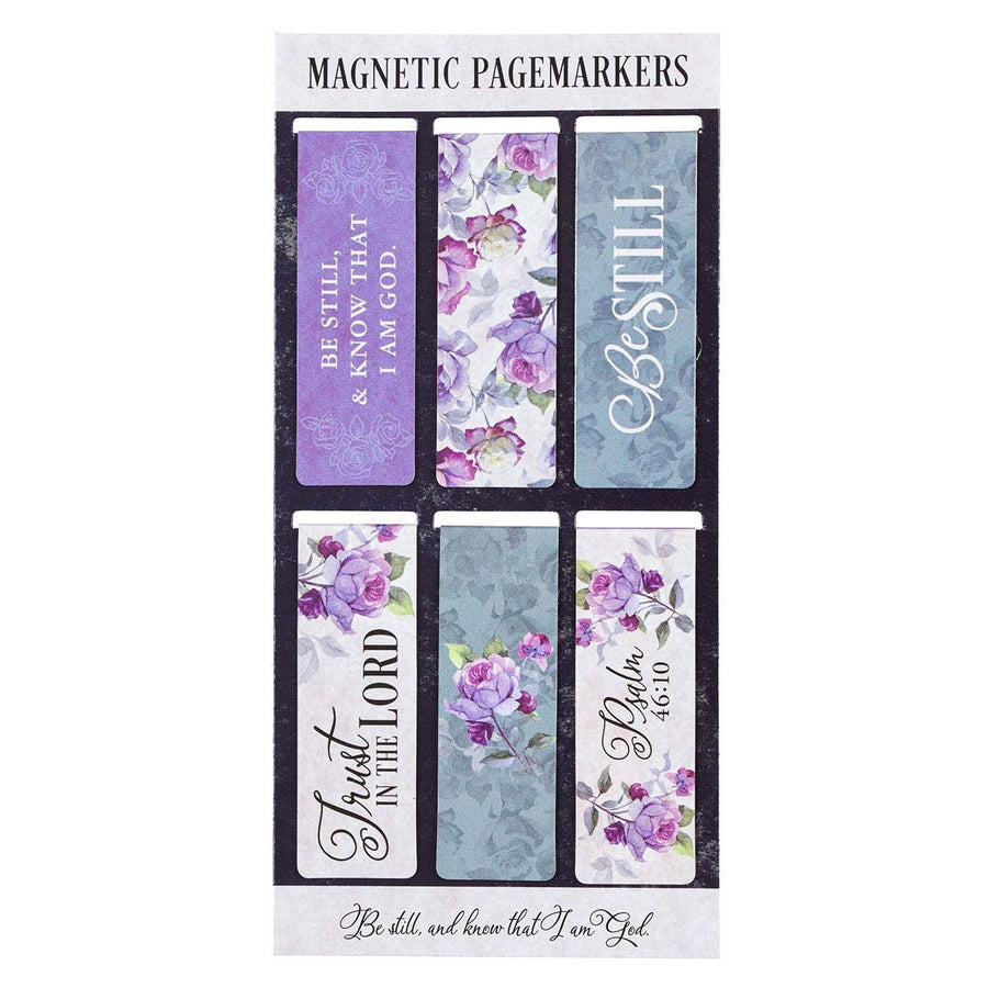 Be Still Magnetic Bookmark Set - Psalm 46:10 - Premium Books and Devotionals from Christian Art Gifts - Just $4.95! Shop now at Pat's Monograms