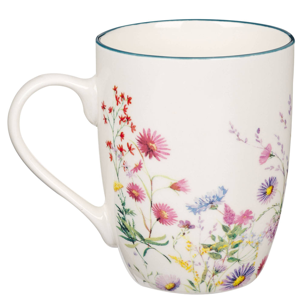 Mug Multi-Floral Lord is my Strength Ps. 28:7 - Premium gift item from Christian Art Gifts - Just $7.95! Shop now at Pat's Monograms