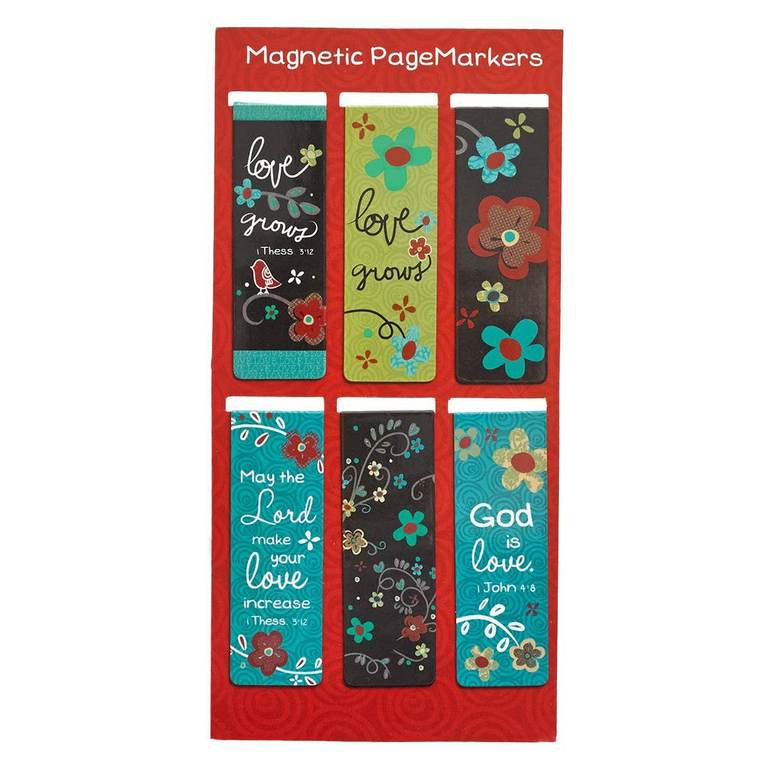 Love Never Fails Magnetic Bookmarks Set - Premium Books and Devotionals from Christian Art Gifts - Just $4.95! Shop now at Pat's Monograms