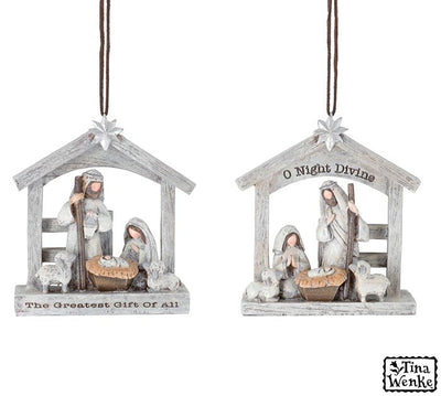 Holiest Night Nativity Ornament - Premium Ornament from Burton and Burton - Just $15.95! Shop now at Pat's Monograms