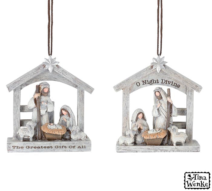 Holiest Night Nativity Ornament - Premium Ornament from Burton and Burton - Just $15.95! Shop now at Pat&