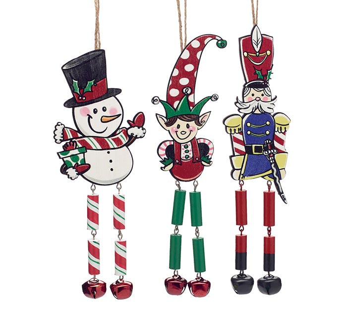 Holiday Jollies Wiggle Leg Ornaments - Premium Ornament from Burton and Burton - Just $8.95! Shop now at Pat's Monograms