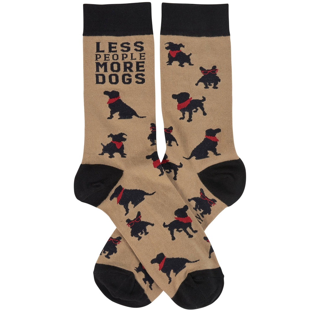 Less People More Dogs Socks - Premium Socks from Primitives by Kathy - Just $10.95! Shop now at Pat's Monograms