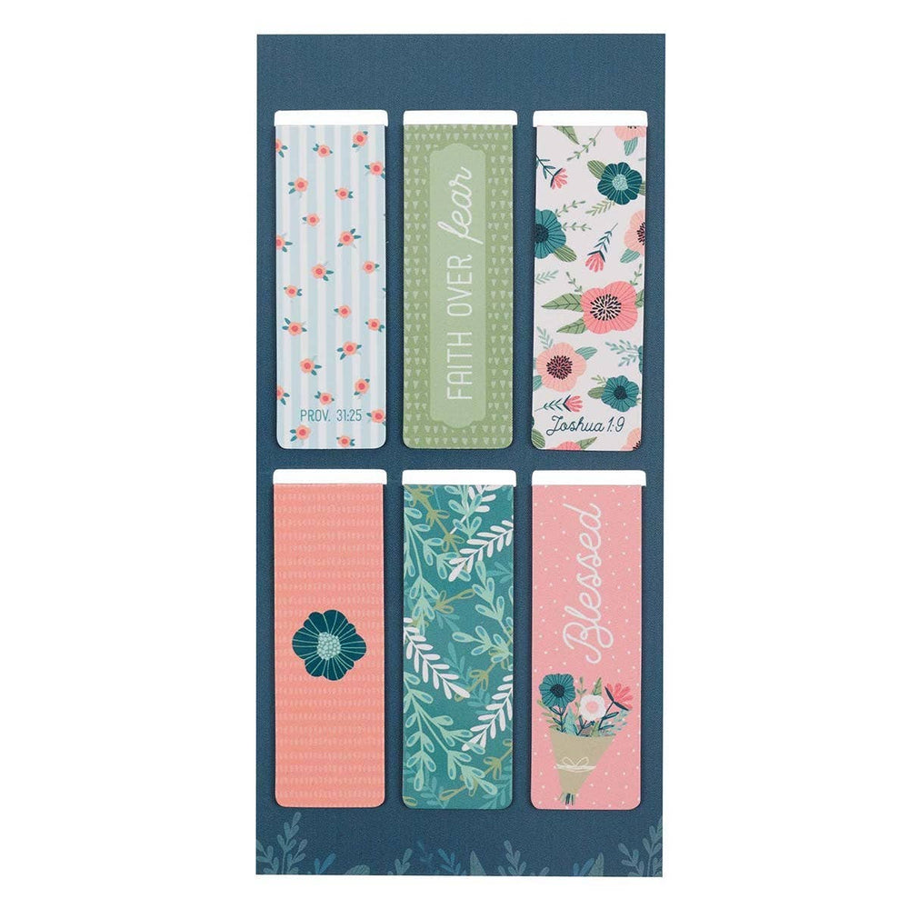 Floral Garden Magnetic Bookmark Set - Premium Books and Devotionals from Christian Art Gifts - Just $4.95! Shop now at Pat's Monograms