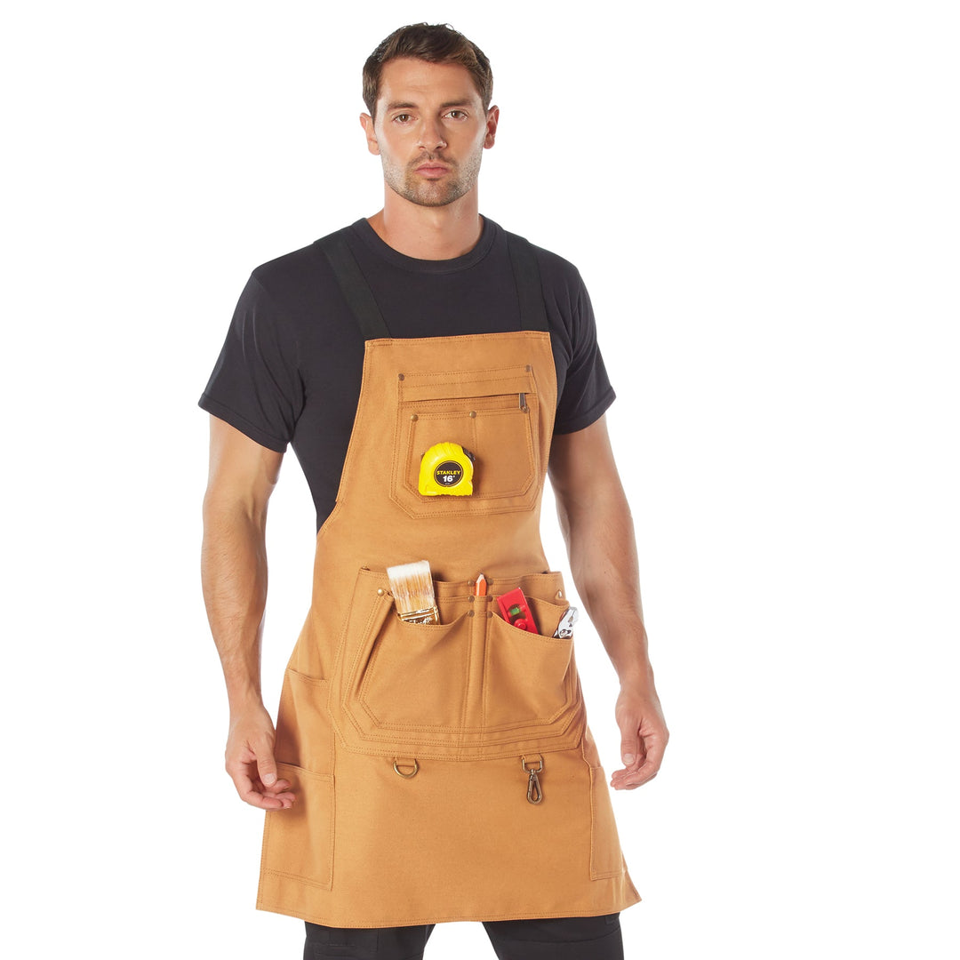 Canvas Full Work Apron - Premium Workwear from Rothco - Just $47.95! Shop now at Pat's Monograms