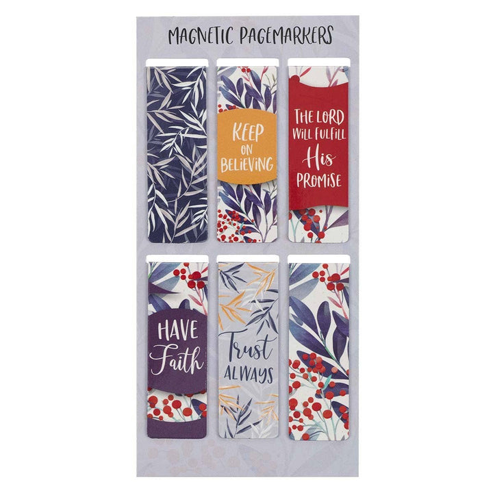 Trust Always Magnetic Bookmark Set - Premium Books and Devotionals from Christian Art Gifts - Just $4.95! Shop now at Pat's Monograms