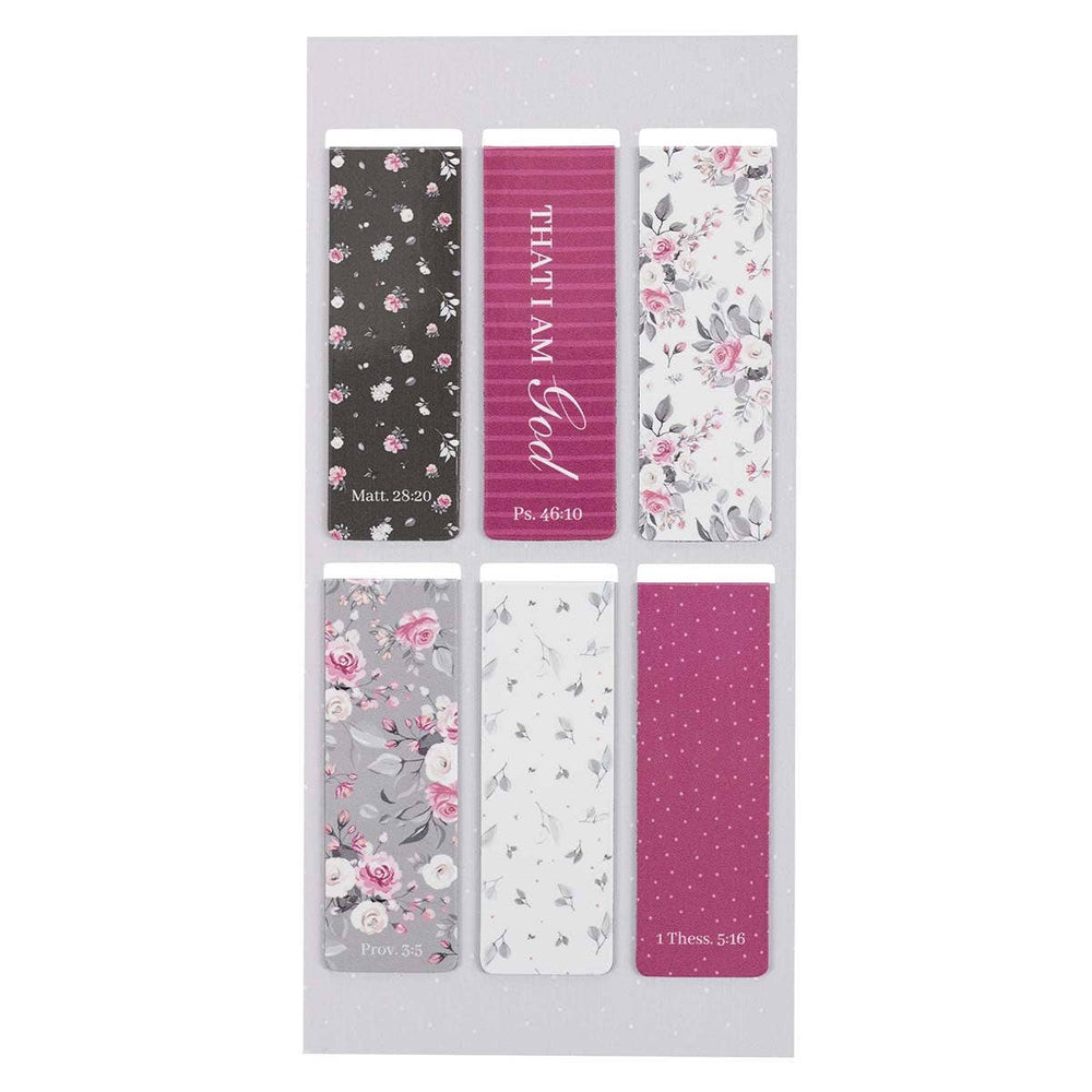 Pink Roses Magnetic Bookmark Set - Premium Books and Devotionals from Christian Art Gifts - Just $4.95! Shop now at Pat's Monograms