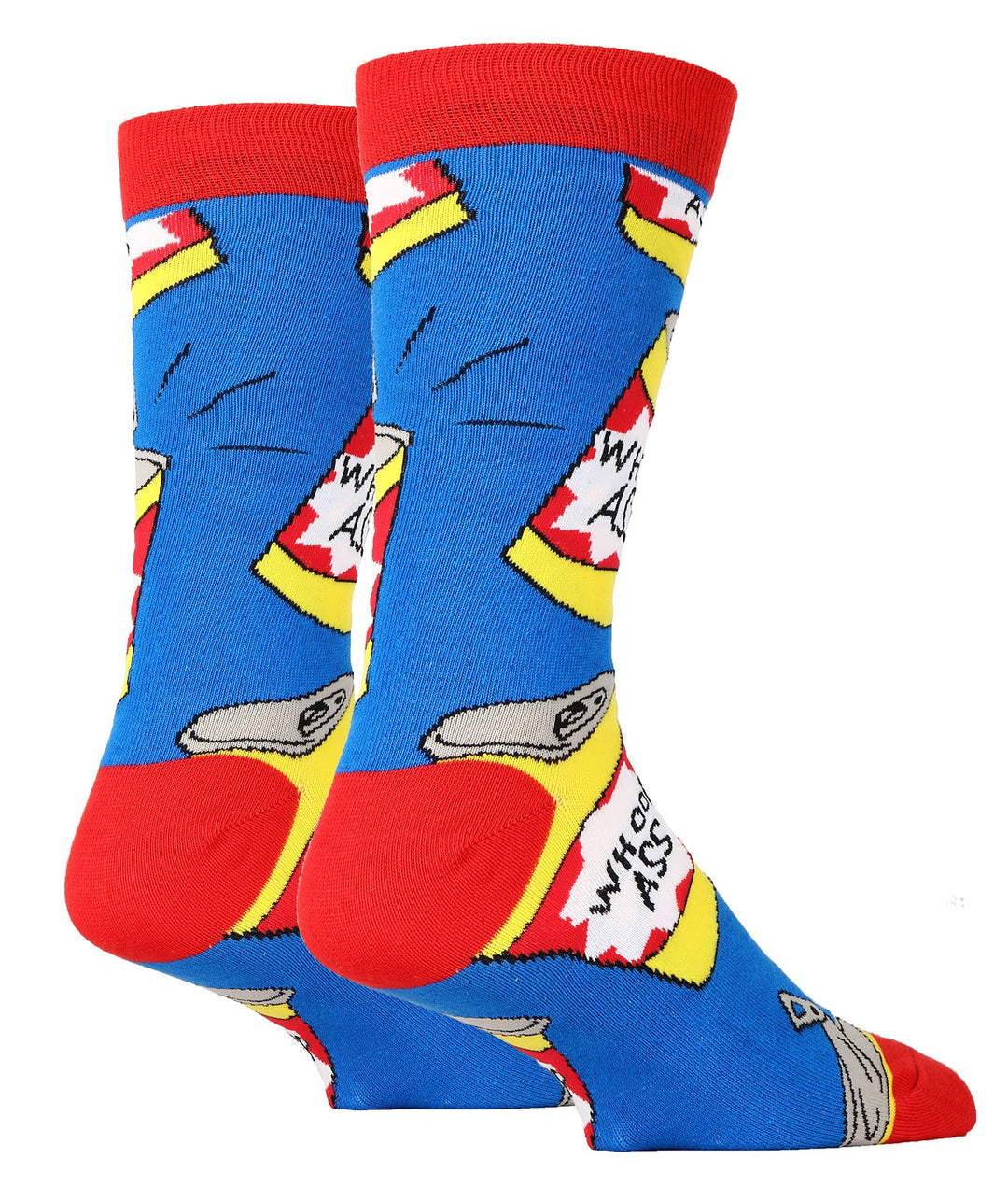 Whoop Ass | Men's Cotton Crew Funny Socks - Premium socks from Oooh Yeah Socks/Sock It Up/Oooh Geez Slippers - Just $11.95! Shop now at Pat's Monograms