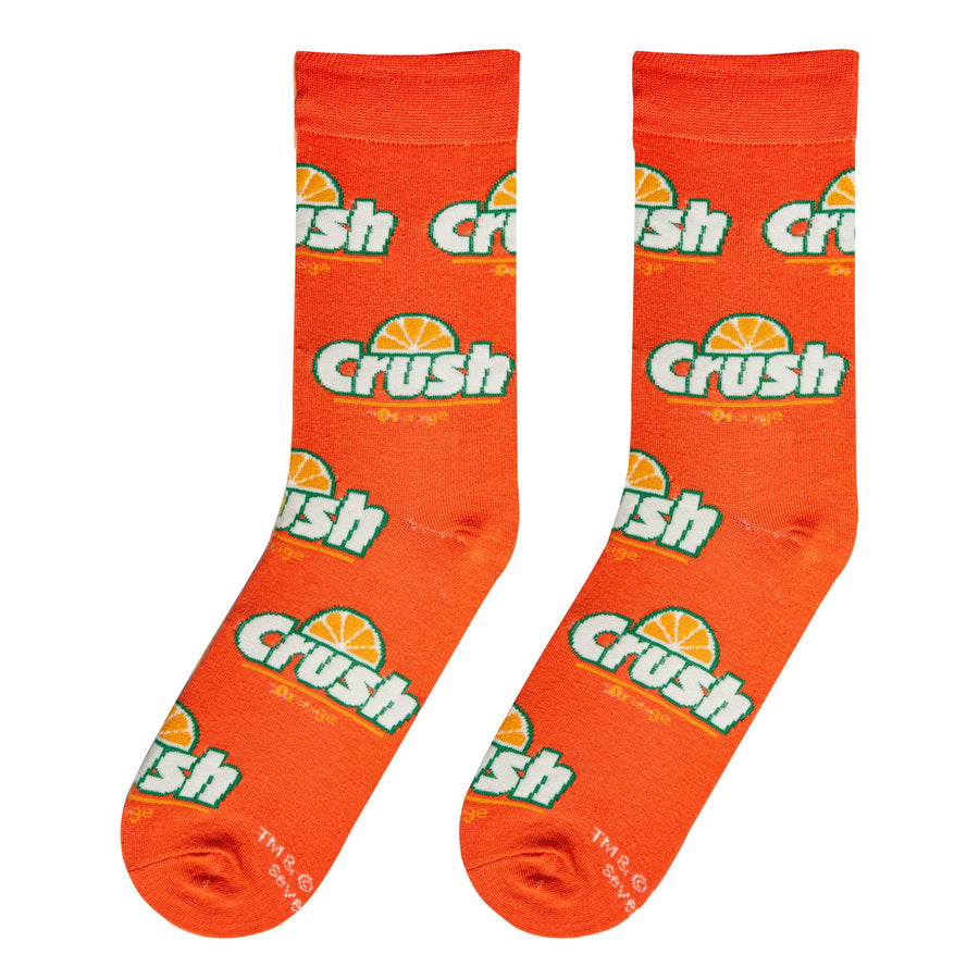 Orange Crush - Men's Crew Folded - Premium  from Crazy Socks - Just $7! Shop now at Pat's Monograms