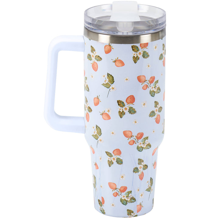Strawberry Travel Mug - 40oz - Premium Tumblers from Primitives by Kathy - Just $40.25! Shop now at Pat's Monograms