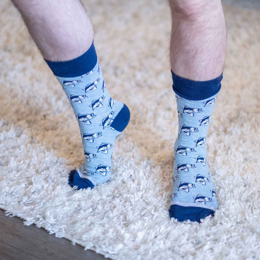 Men's I'd Rather be Fishing Socks - Premium Socks from The Royal Standard - Just $9.95! Shop now at Pat's Monograms