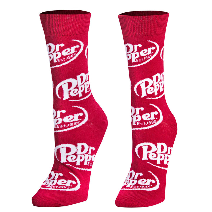 Dr Pepper - Mens Crew Folded - Crazy Socks - Premium socks from Crazy Socks - Just $7.50! Shop now at Pat's Monograms