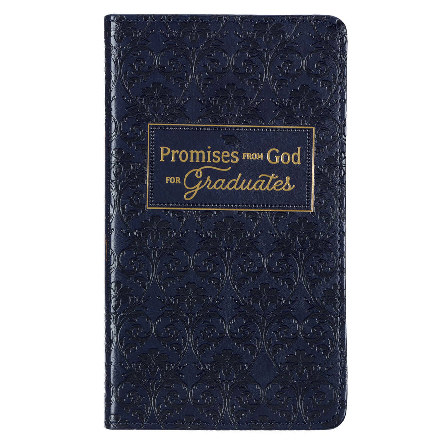 Promises From God For Graduates Navy Faux Leather Gift Book - Premium gift item from Christian Art Gifts - Just $14.99! Shop now at Pat's Monograms