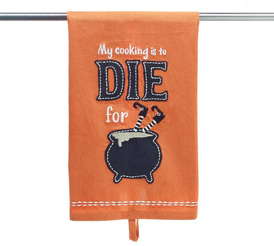 My Cooking is To Die For Tea Towel - Premium  from Burton and Burton - Just $12.95! Shop now at Pat's Monograms