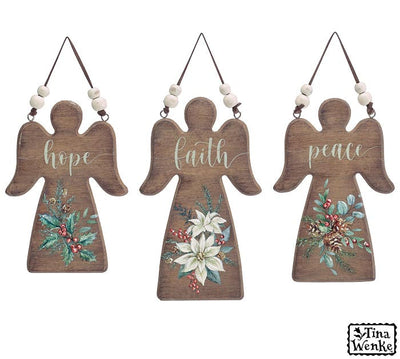 Wooden Angel Ornament - Premium Ornament from Burton and Burton - Just $9.45! Shop now at Pat's Monograms