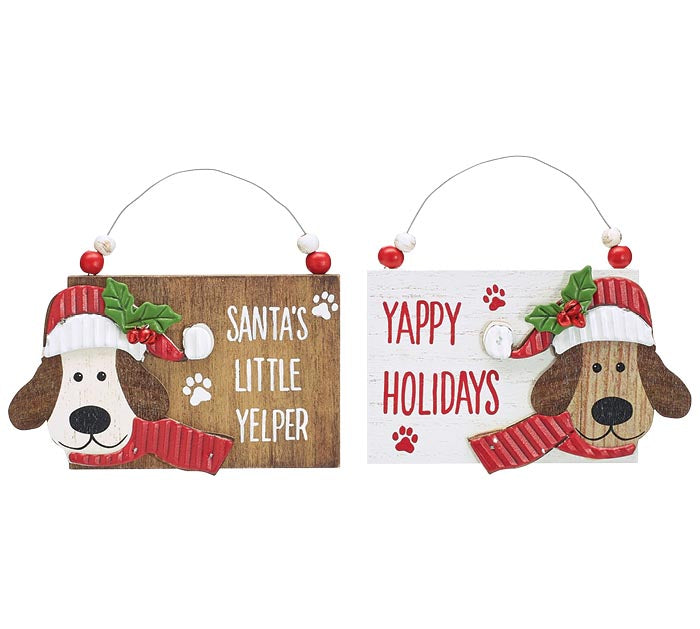 Christmas Dogs Ornament - Premium Ornament from Burton and Burton - Just $10.95! Shop now at Pat's Monograms