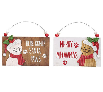 Christmas Cats Ornament - Premium Ornament from Burton and Burton - Just $10.95! Shop now at Pat's Monograms