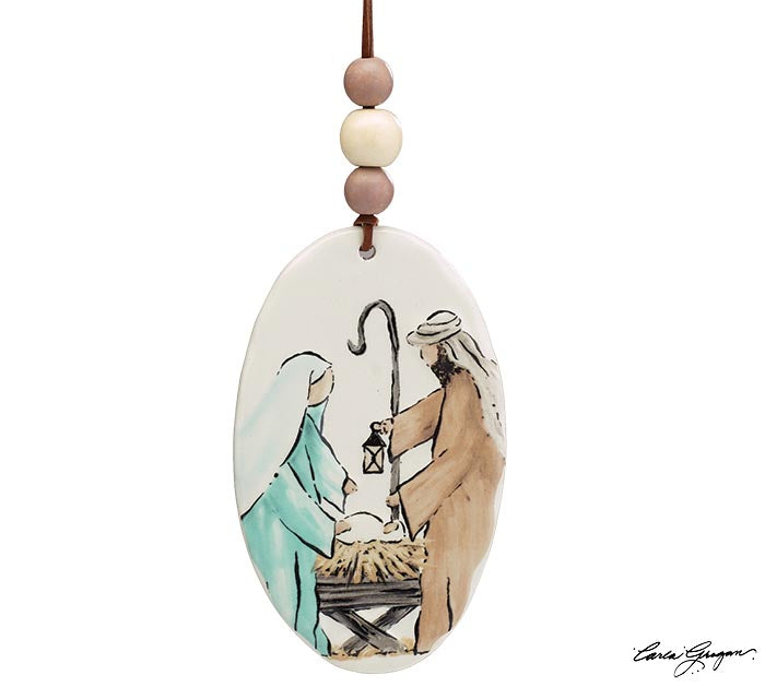 Oval Holy Family Ornament - Premium Ornament from Burton and Burton - Just $14.95! Shop now at Pat's Monograms