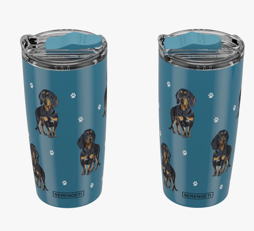 Dachshund, Black SERENGETI Ultimate 3D Tumbler - Stainless Steel - Premium Tumblers from E&S Pets - Just $27.95! Shop now at Pat's Monograms