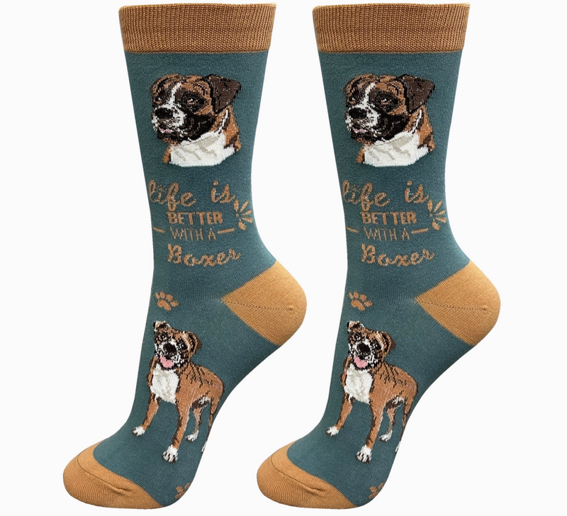 Boxer - Life is Better Socks - Premium Socks from Sock Daddy - Just $9.95! Shop now at Pat&