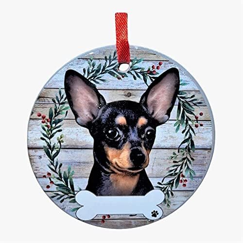 Chihuahua Ceramic Wreath Ornament - Premium Christmas Ornament from E&S Pets - Just $9.95! Shop now at Pat's Monograms