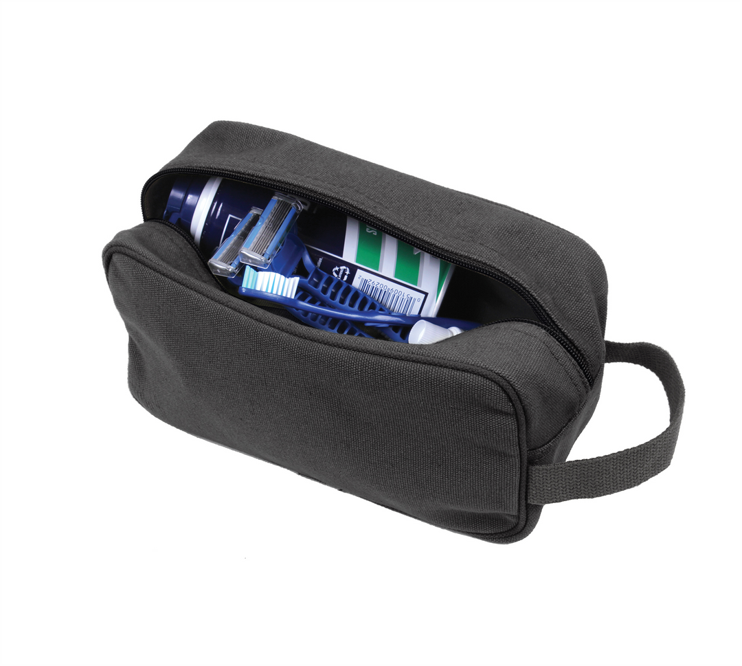 Men's Canvas Toiletry Bag - Premium Bags and Totes from Rothco - Just $12! Shop now at Pat's Monograms