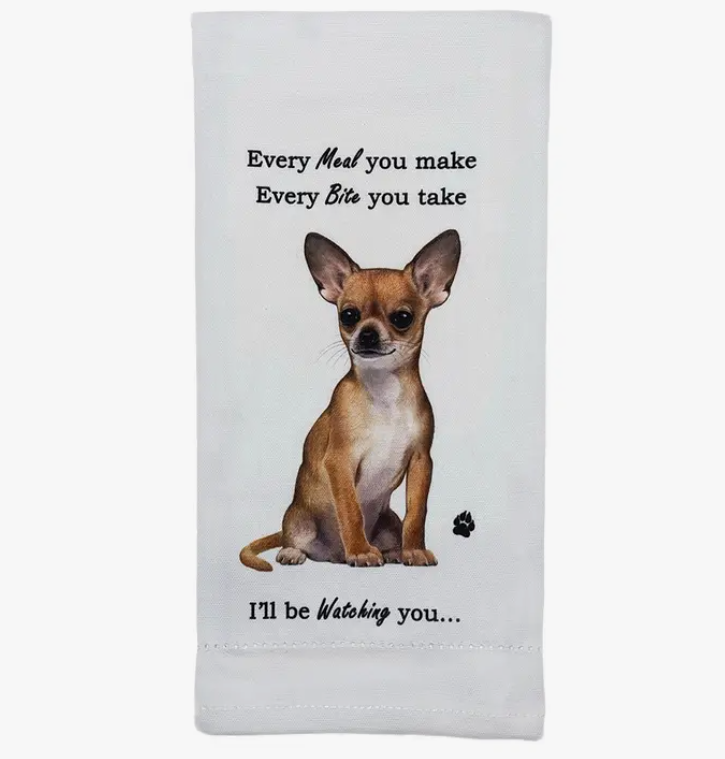Chihuahua Kitchen Towel - Tan - Premium Kitchen Towels from E&S Pets - Just $9.95! Shop now at Pat's Monograms
