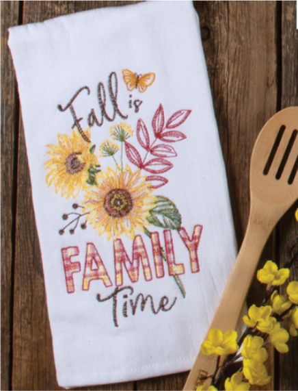Fall is Family Time 2 in 1 Terry Towel - Premium Dish Towel from Kay Dee Designs - Just $8.95! Shop now at Pat's Monograms