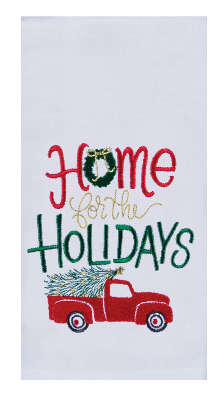 Home for The Holidays 2 in 1 Terry Towel - Premium Dish Towel from Kay Dee Designs - Just $8.95! Shop now at Pat's Monograms
