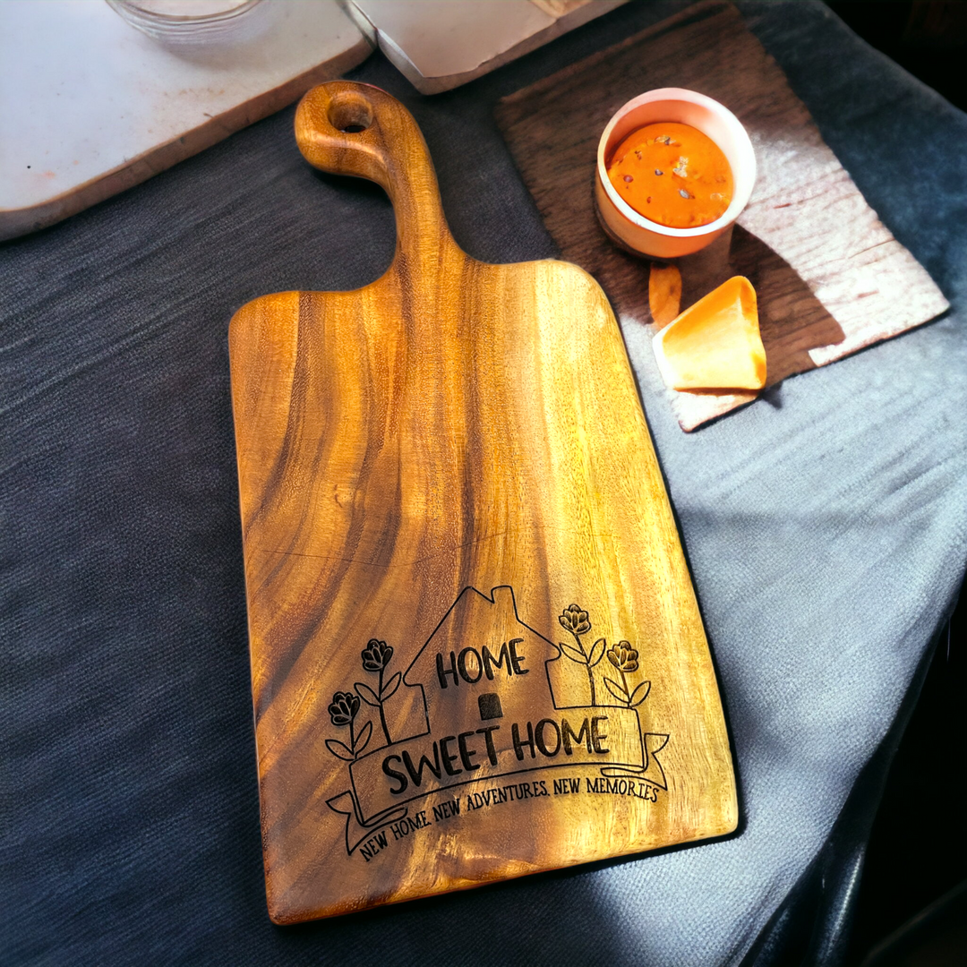 Home Sweet Home Cutting Board - Premium Housewares from Pat's Monograms - Just $45.95! Shop now at Pat's Monograms
