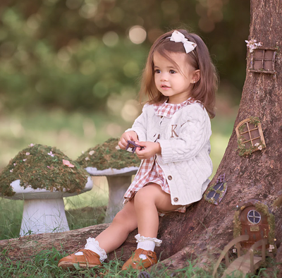 Horseshoe Cable Knit Sweater - Premium Infant Wear from Elegant Baby - Just $46! Shop now at Pat's Monograms